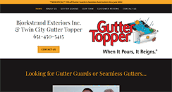 Desktop Screenshot of guttertopperpro.com